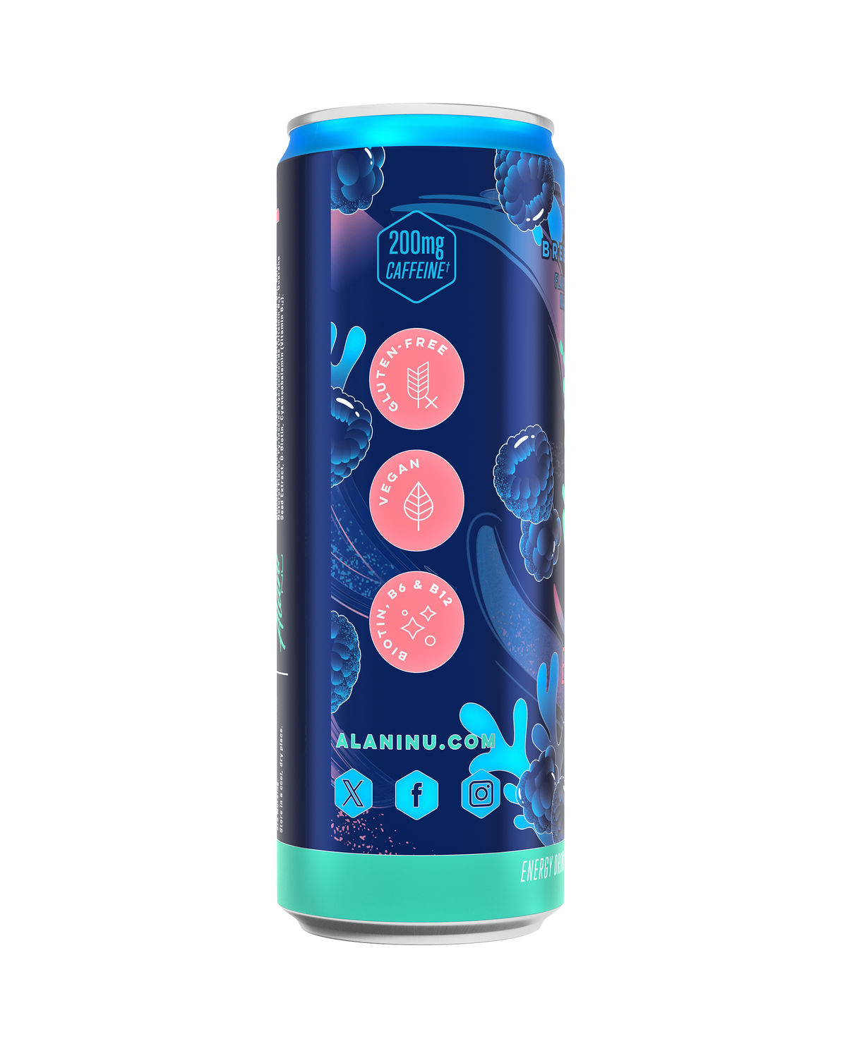 Breezeberry Zero-Sugar Energy Drink – 12 Pack