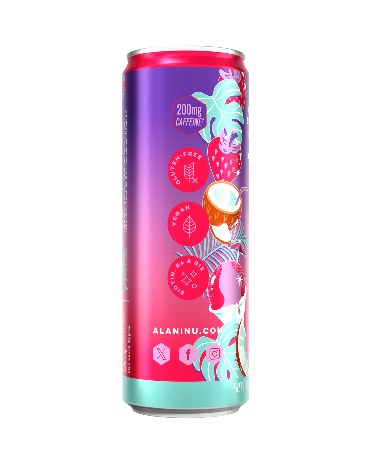Hawaiian Shaved Ice Energy Drinks, 12 Pack