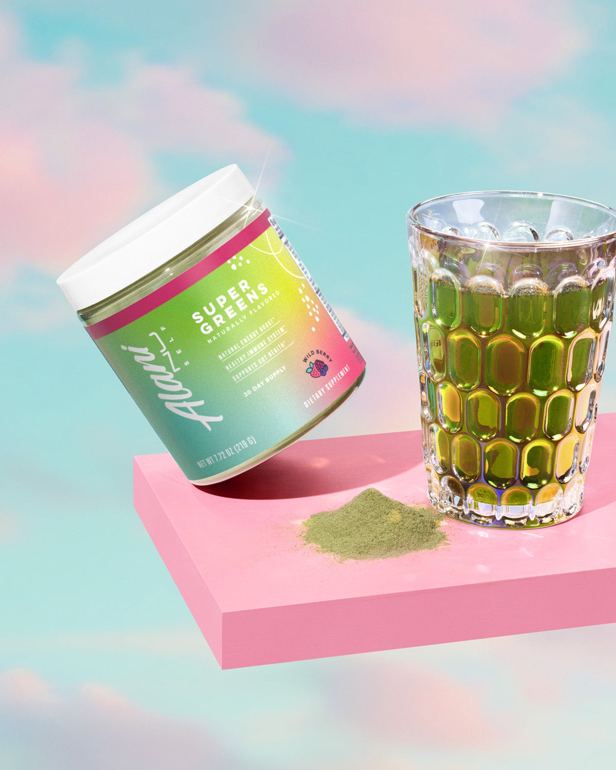Wild Berry Super Greens Powder – 30-Day Supply