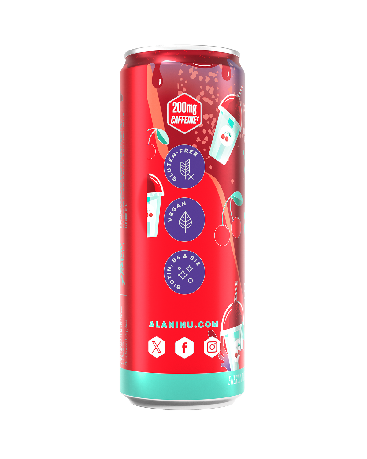 Cherry Slush Zero-Sugar Energy Drink – 12 Pack