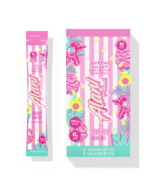 Cotton Candy Energy Sticks - 10 Pack