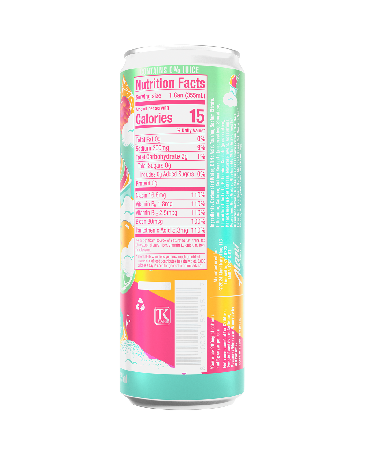 Sherbet Swirl Energy Drink - 12 Pack
