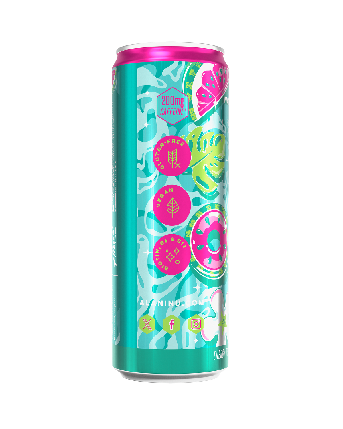 Watermelon Wave Energy Drinks, 12 Pack
