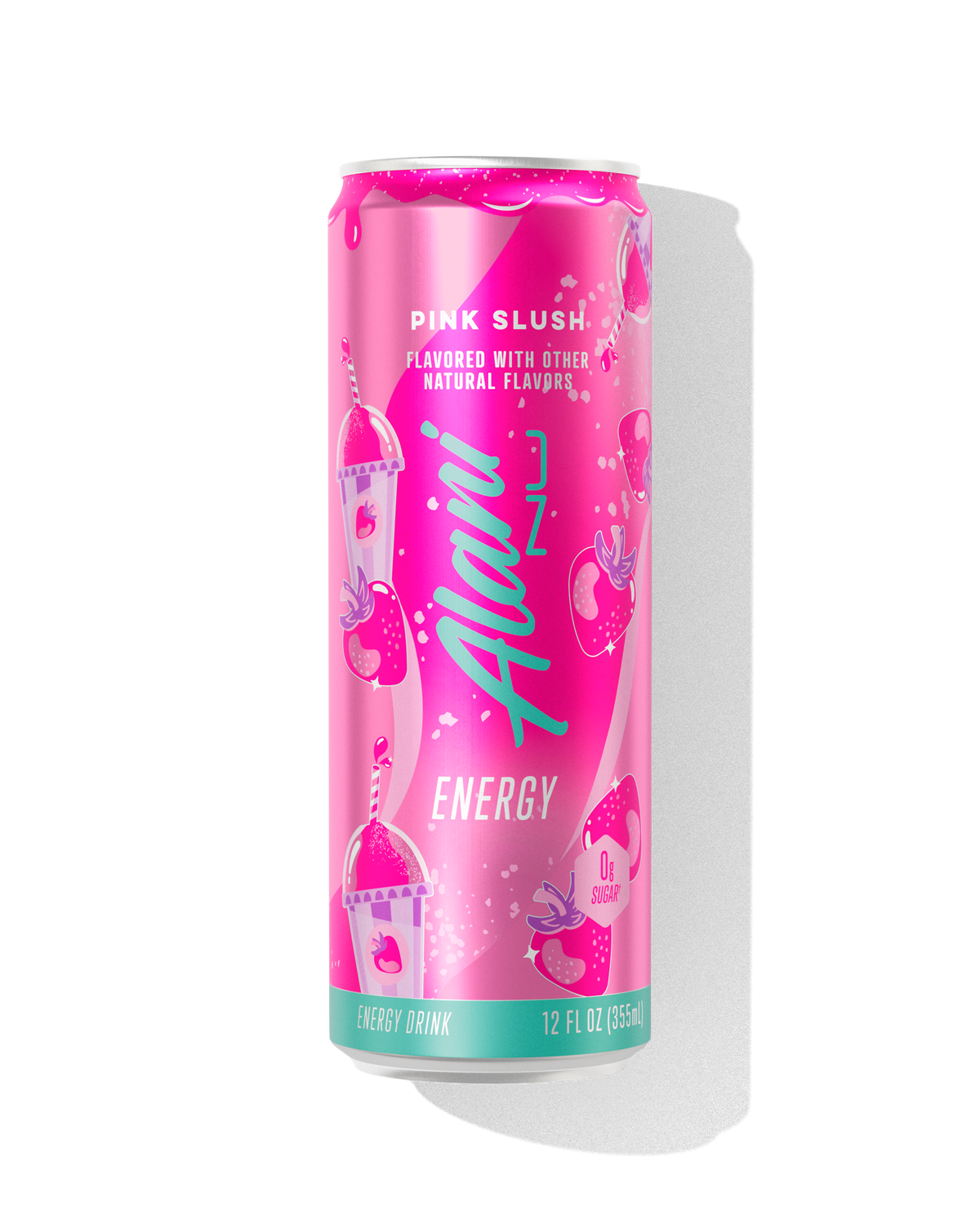 Pink Slush Energy Drinks, 12 Pack