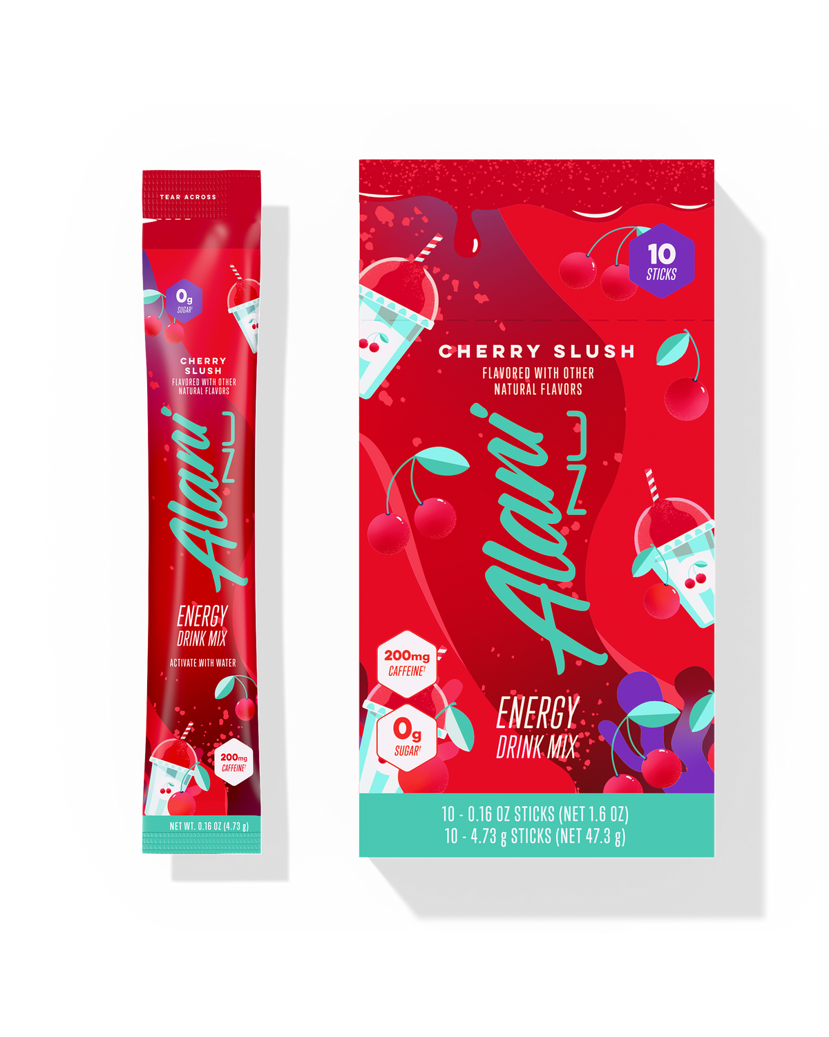 Cherry Slush Energy Sticks – 10 Pack
