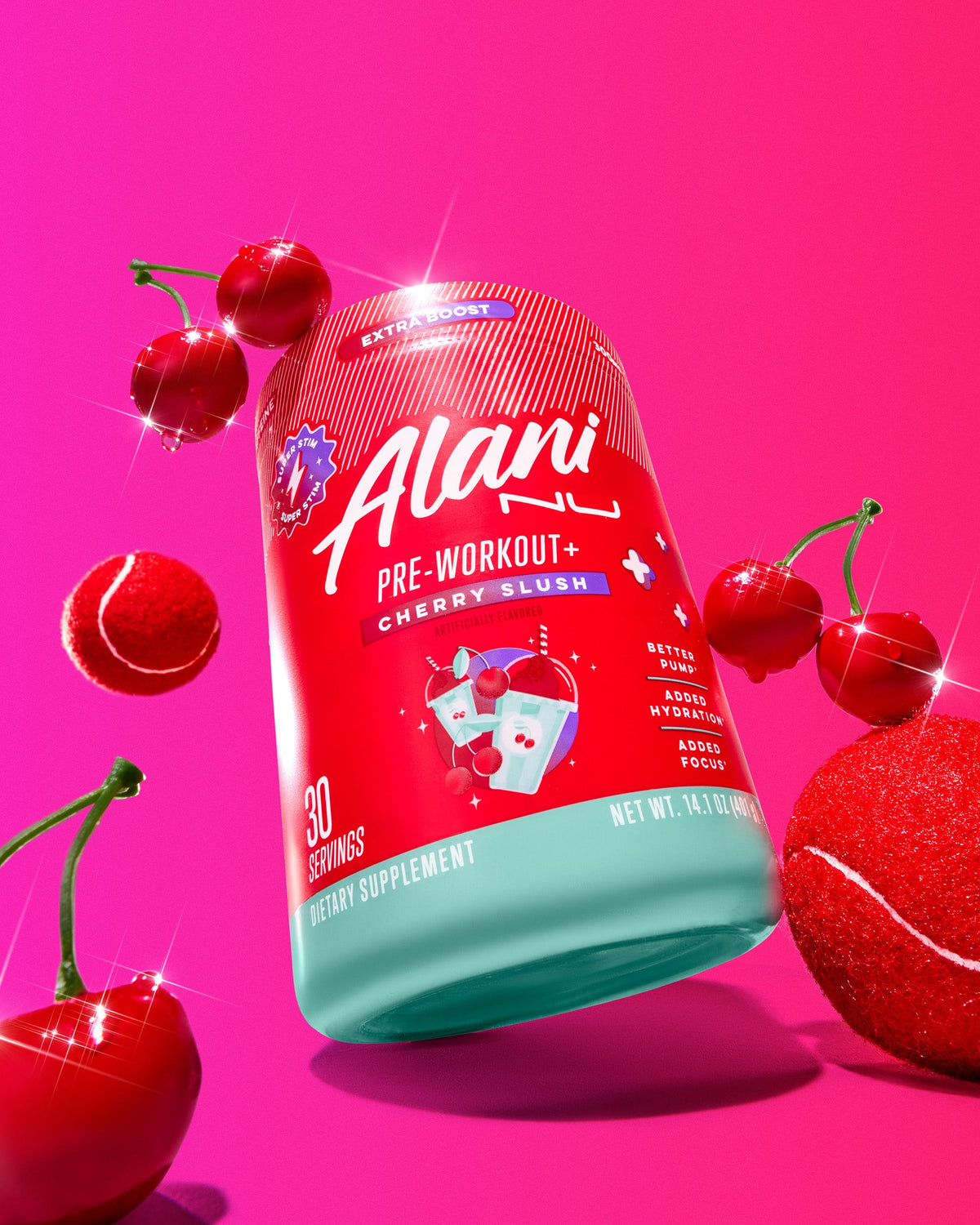 Cherry Slush Pre-Workout Plus, 30 Servings