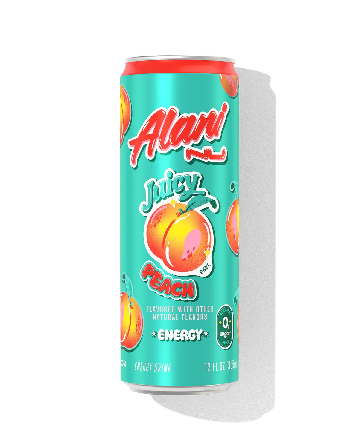 Juicy Peach Zero-Sugar Energy Drink – 12 Pack