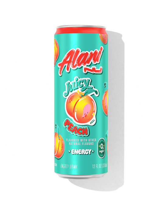 Juicy Peach Zero-Sugar Energy Drink – 12 Pack