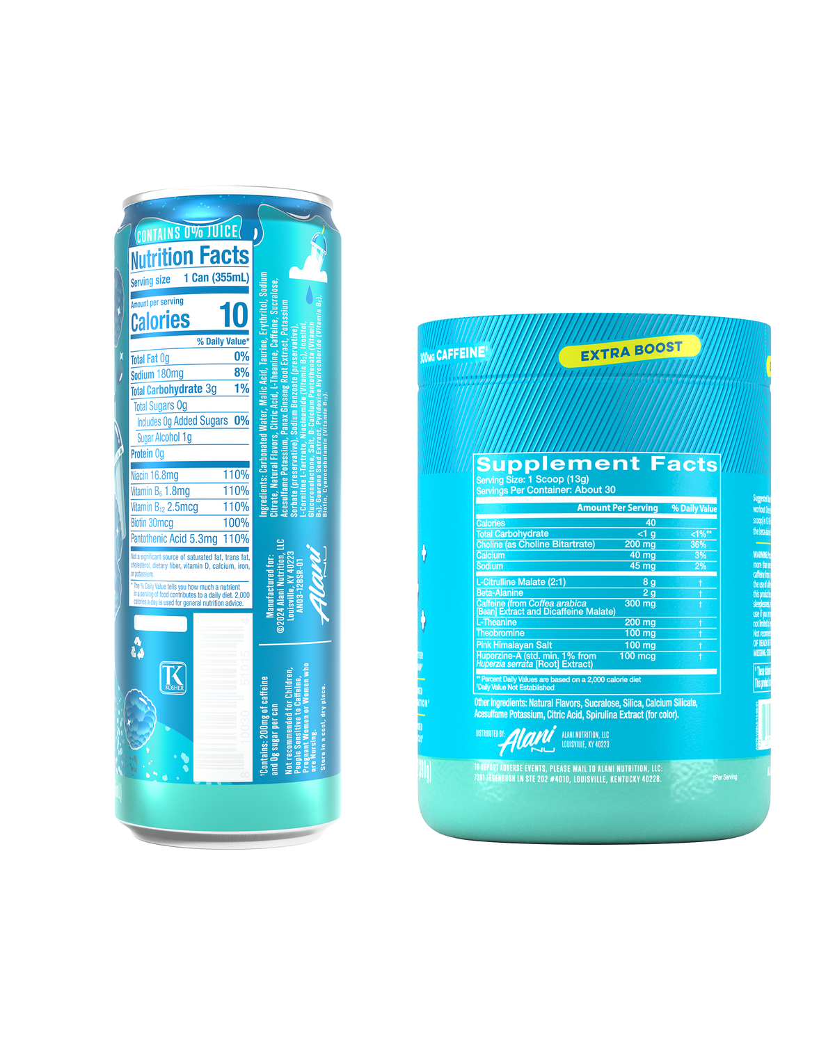 Blue Slush Energy Drink 12-Pack and Pre-Workout+ Bundle
