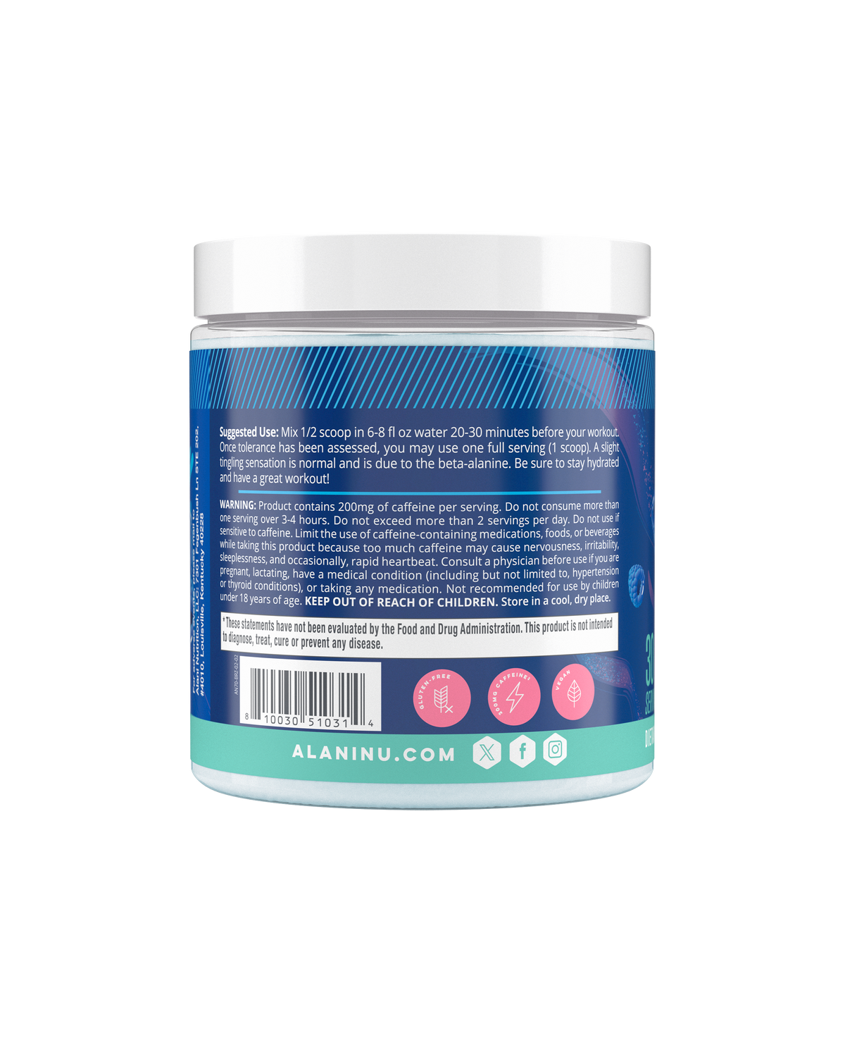 Breezeberry Pre-Workout Powder – 30 Servings