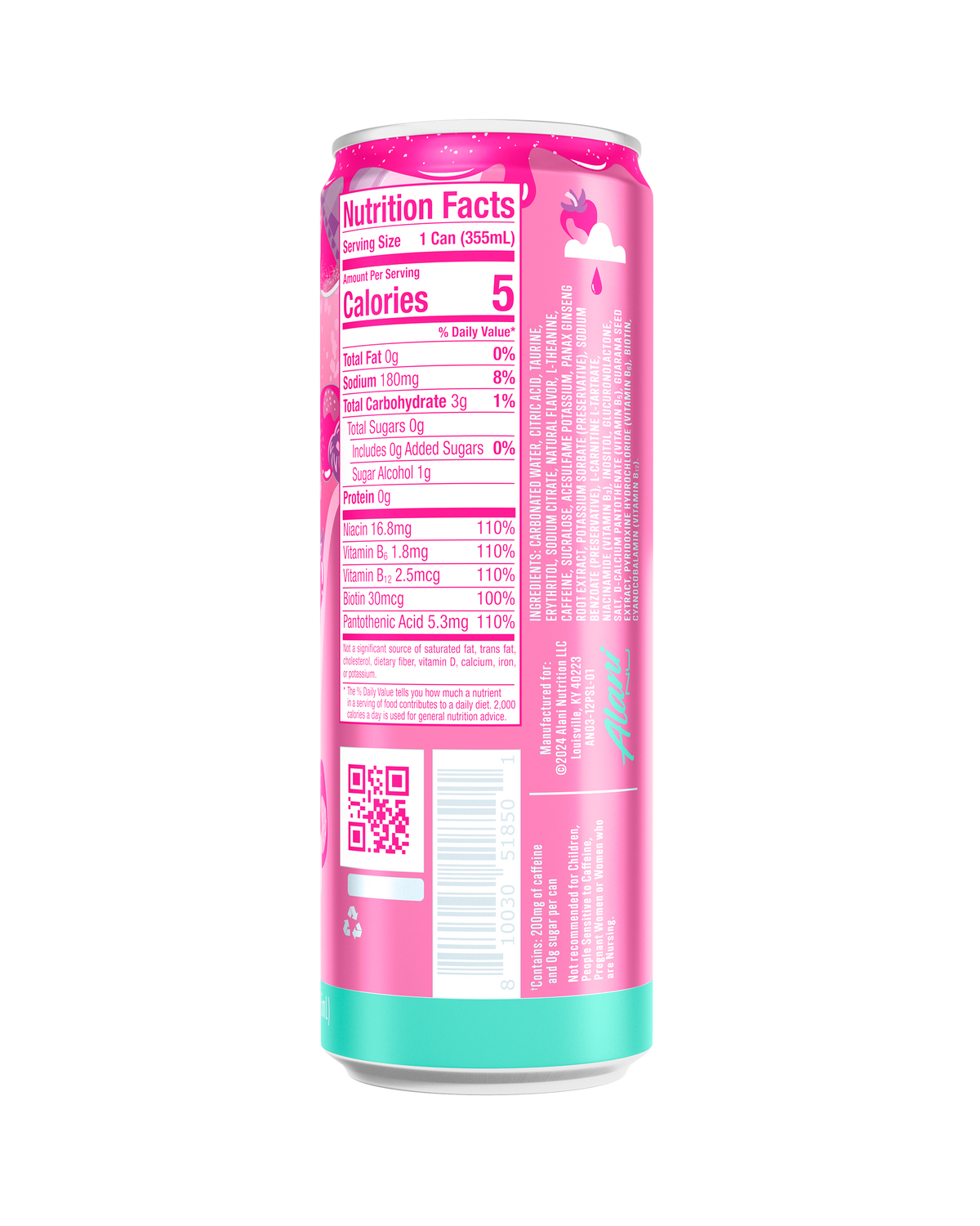 Pink Slush Energy Drinks, 12 Pack