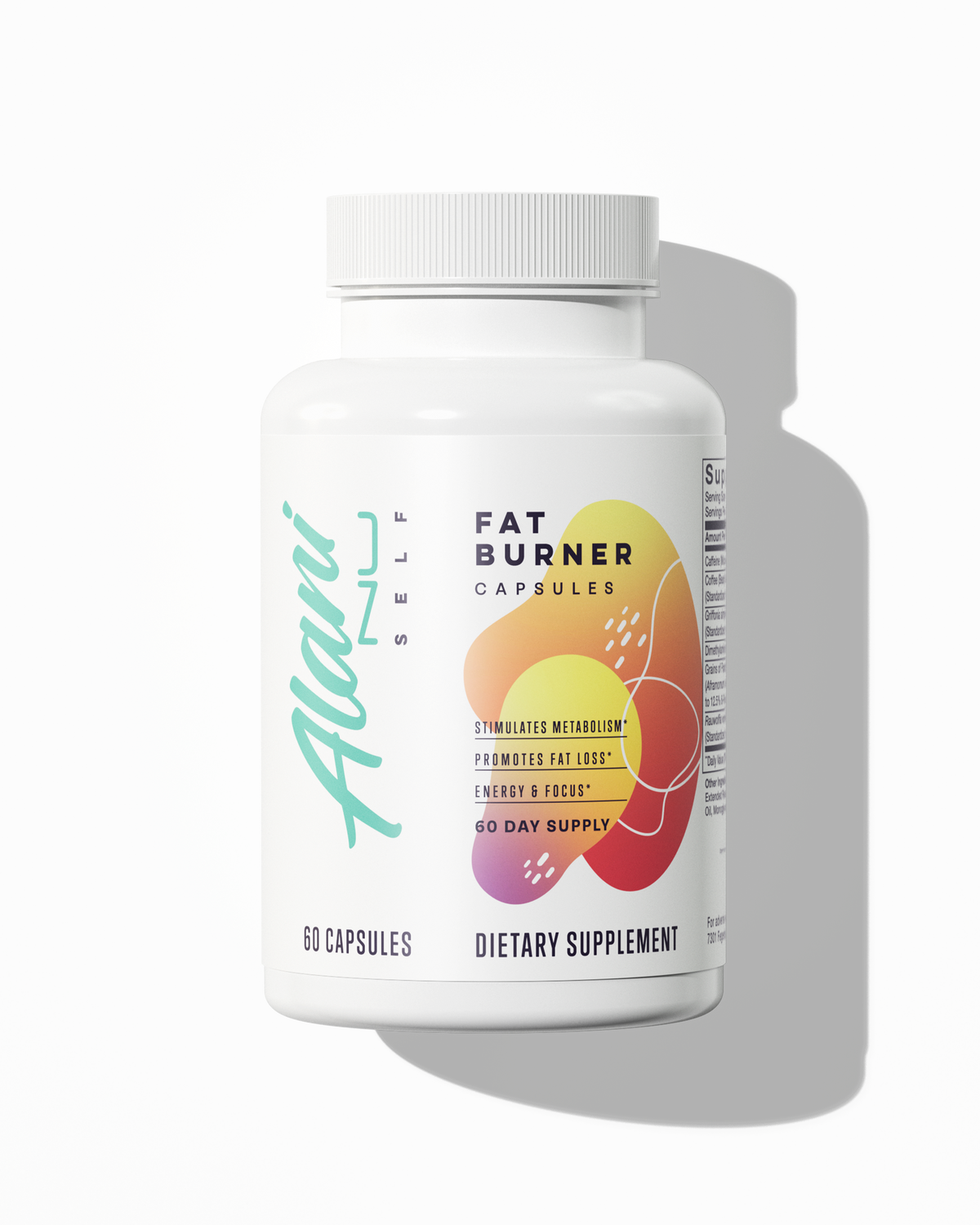 Fat Burner Capsules with Caffeine – 60-Day Supply