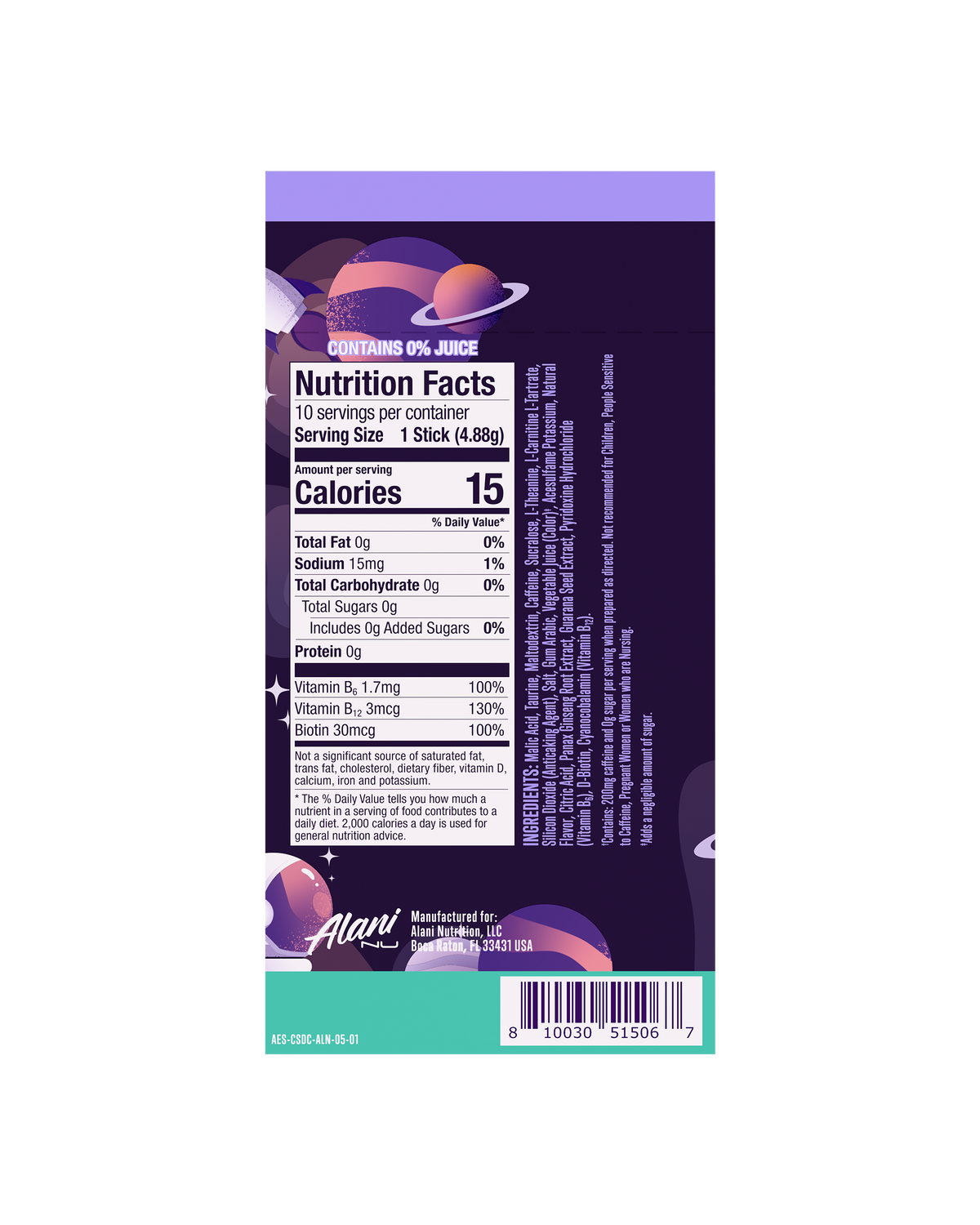 Cosmic Stardust Energy Sticks – 10 Pack