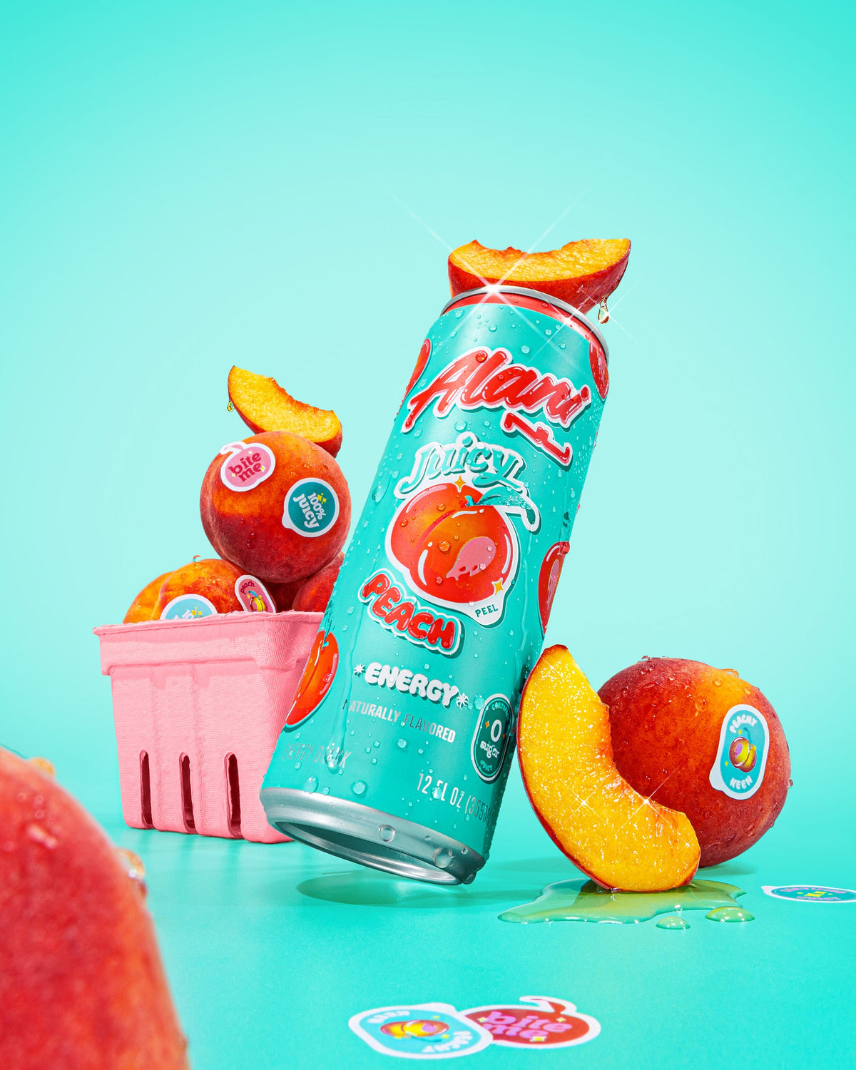 Juicy Peach Zero-Sugar Energy Drink – 12 Pack