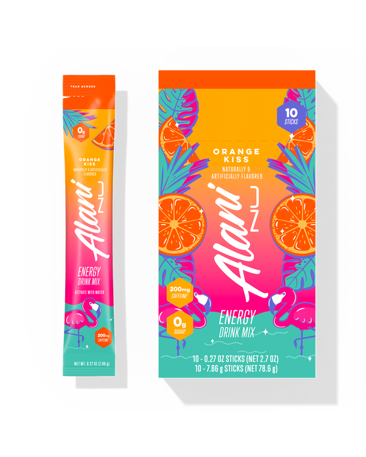 Orange Kiss Energy Sticks, 10 Pack