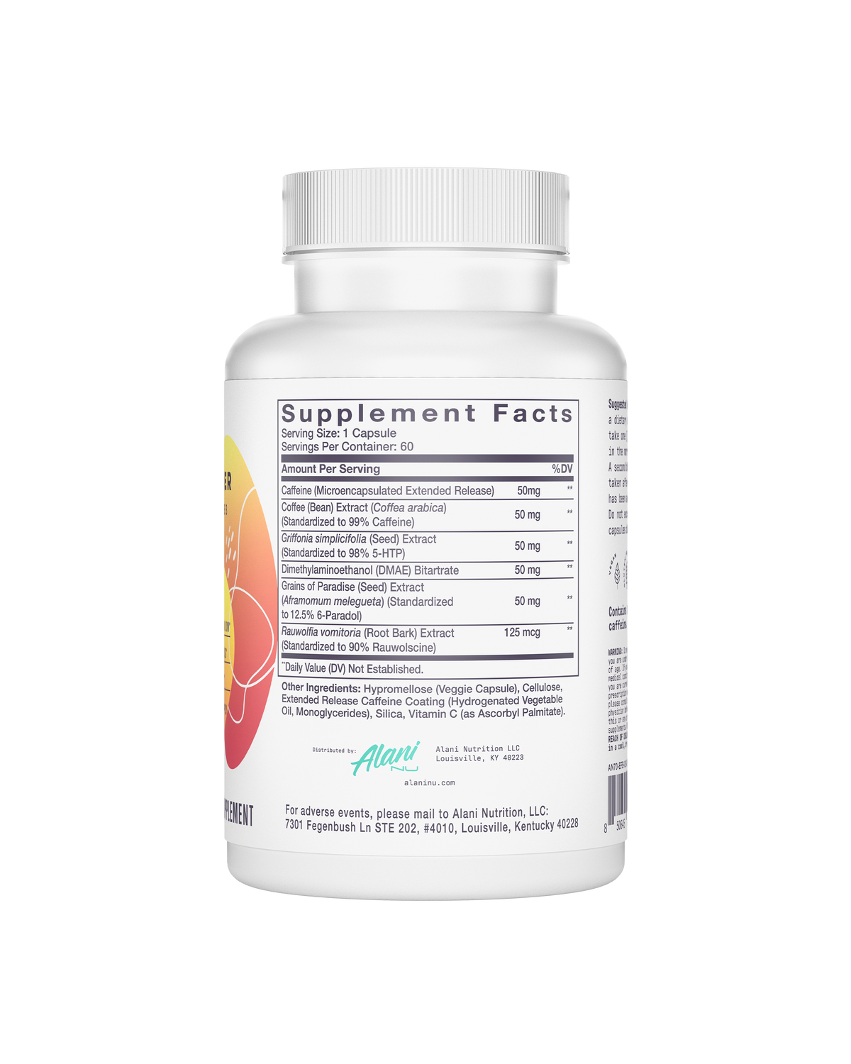 Fat Burner Capsules with Caffeine – 60-Day Supply
