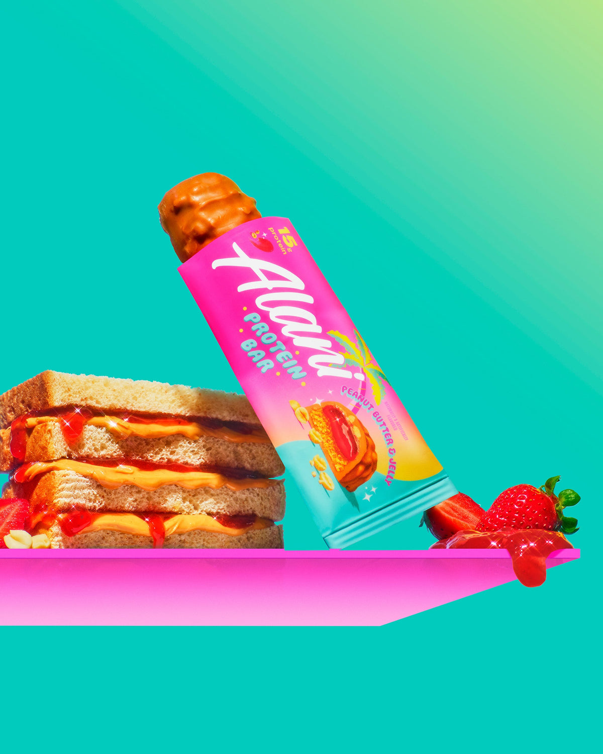 Peanut Butter and Jelly Protein Bars - 4 Pack
