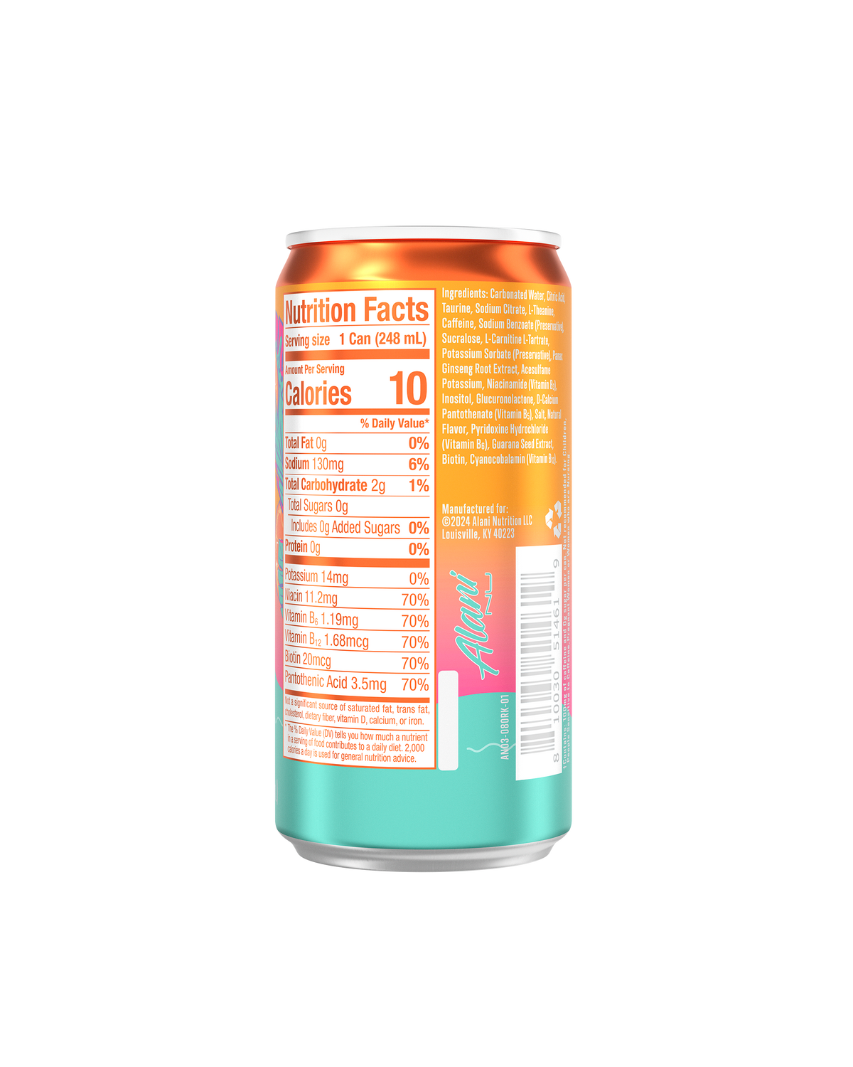 Orange Kiss Mini Energy Drinks, 24 Pack