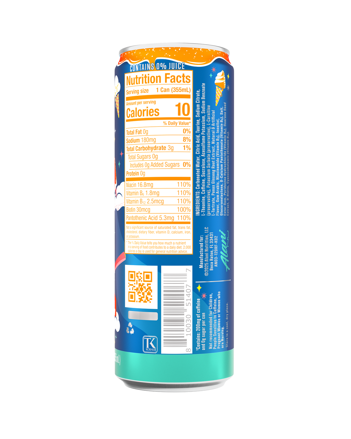 Dream Float Zero-Sugar Energy Drink – 12 Pack