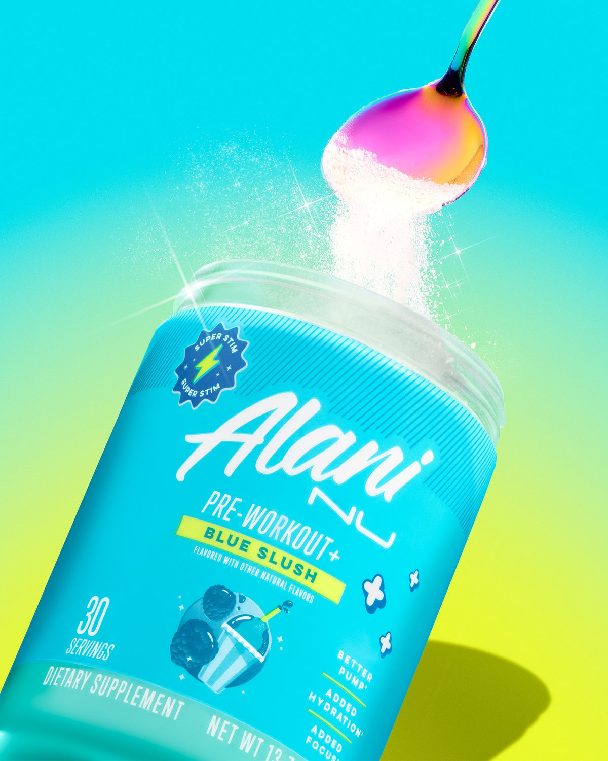 Blue Slush Pre-Workout+ Powder – 30 Servings