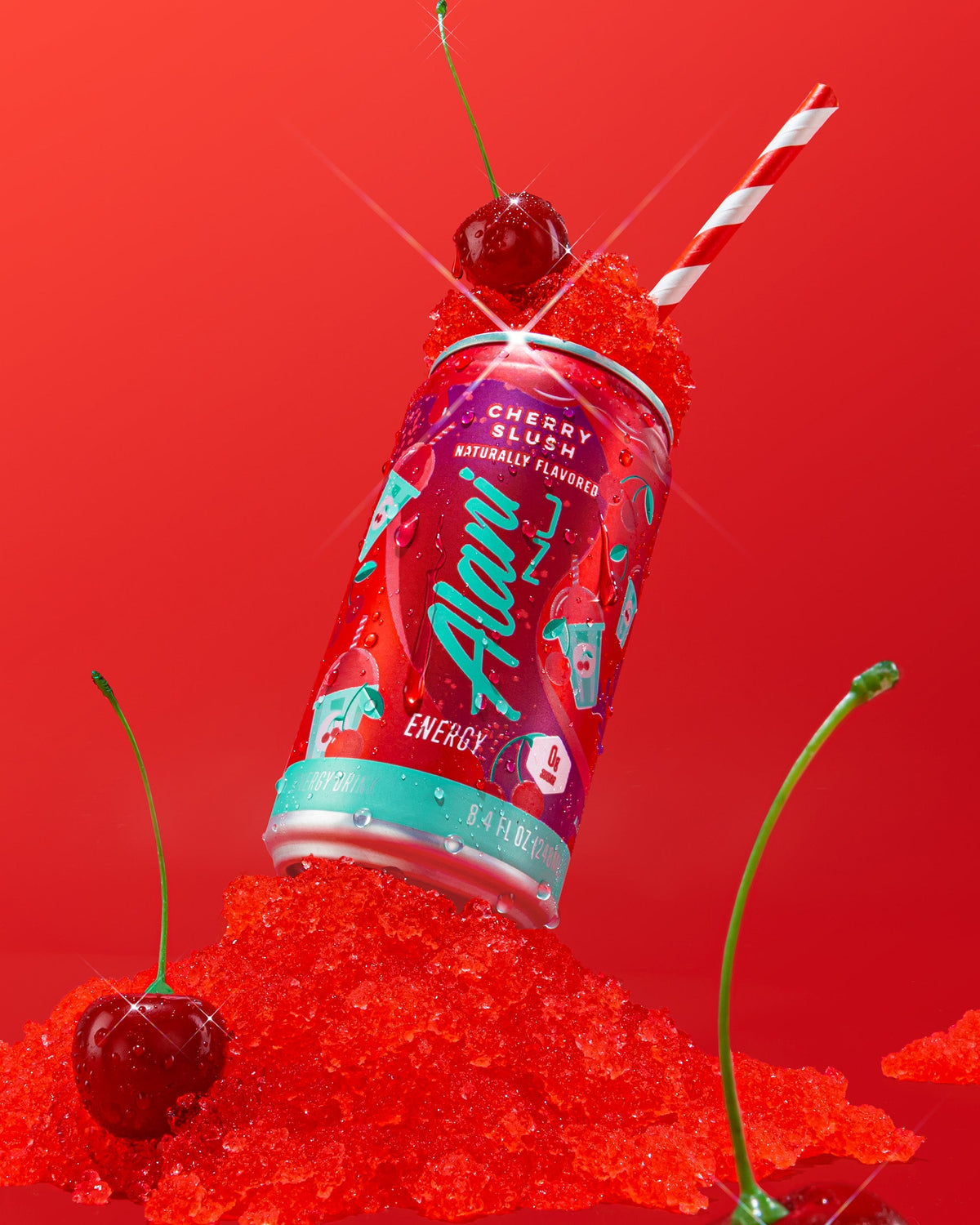 Cherry Slush Mini Energy Drinks, 24 Pack