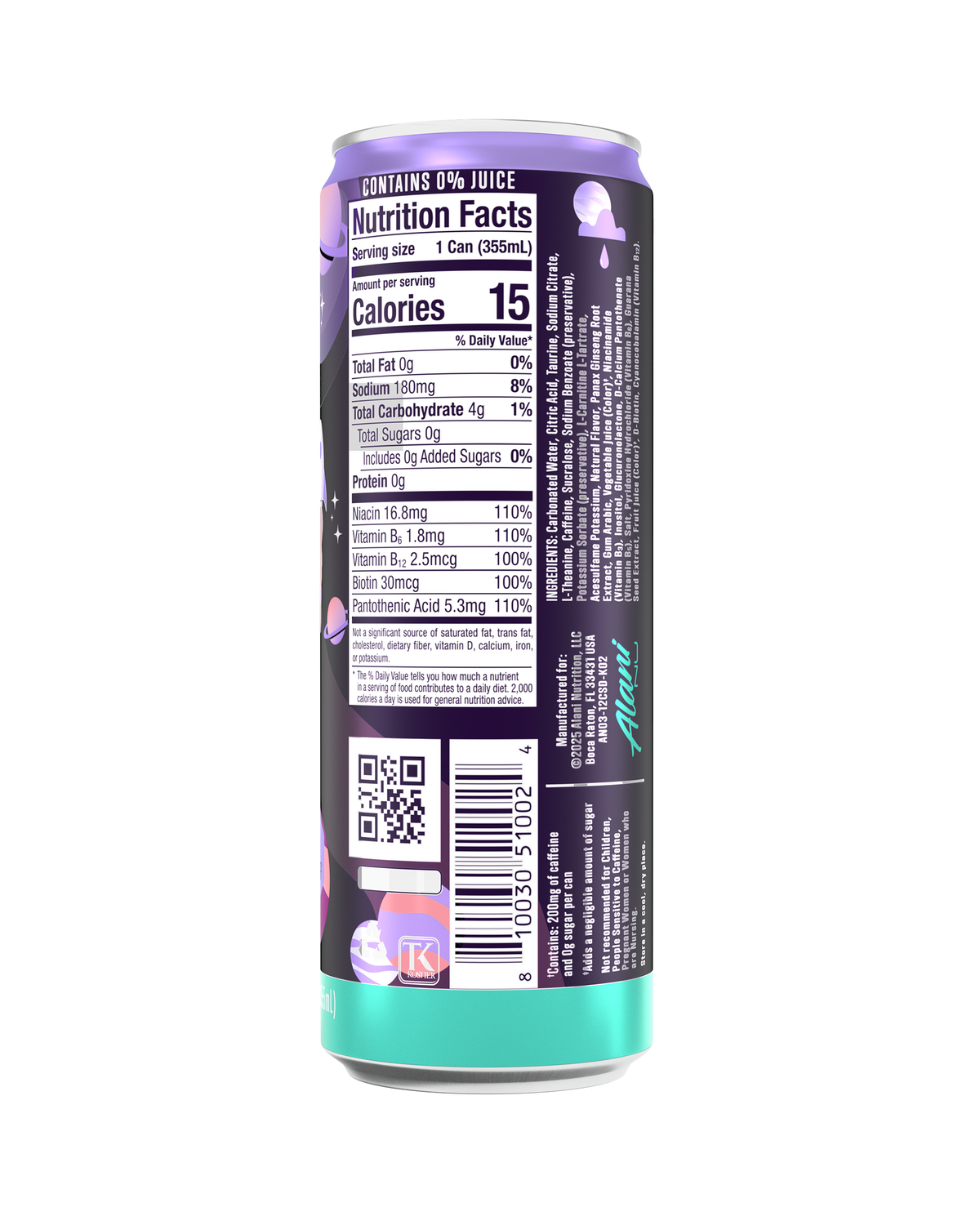 Cosmic Stardust Zero-Sugar Energy Drink – 12 Pack