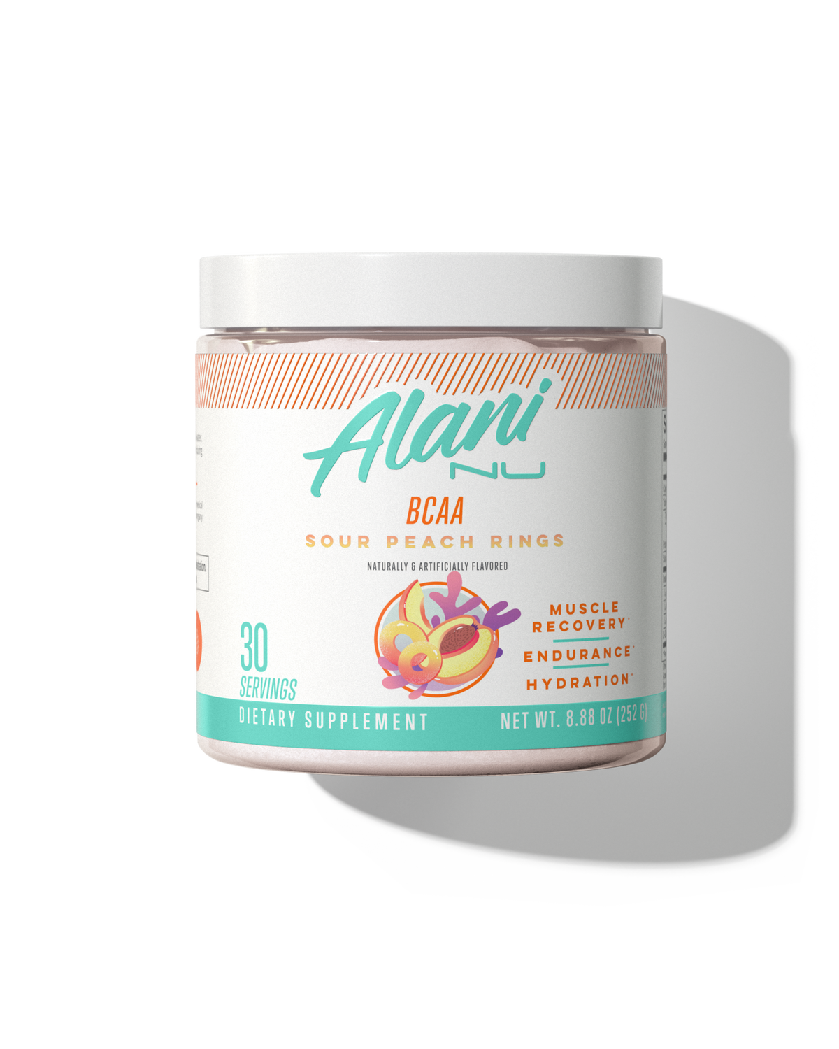 Sour Peach Rings BCAA Powder – 30 Servings