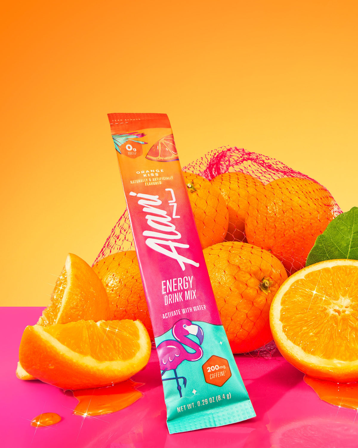 Orange Kiss Energy Sticks, 10 Pack